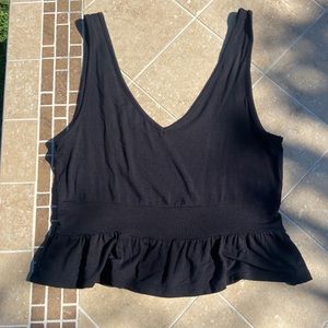 Pacsun Black Cropped Tank Top